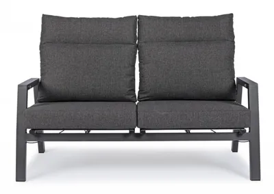 Sofa ogrodowa 2-osobowa ANTRACITE - antracyt