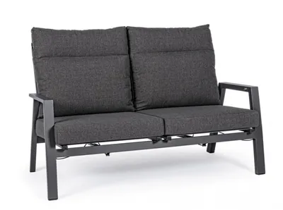 Sofa ogrodowa 2-osobowa ANTRACITE - antracyt