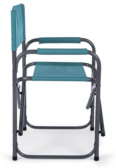 Krzesło ogrodowe reżyserskie OLBIA TURQUOISE - turkusowy