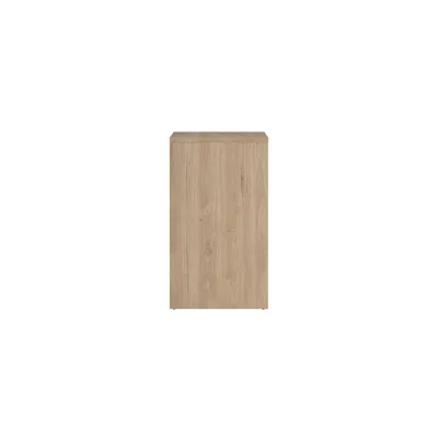 Komoda NEXT 6 szuflad - biały połysk/jackson hickory