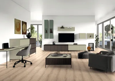 Zdjęcie pomieszczenia Laminat EGGER U638 ST9 Zielony szałwiowy 950x2150x0.8 mm