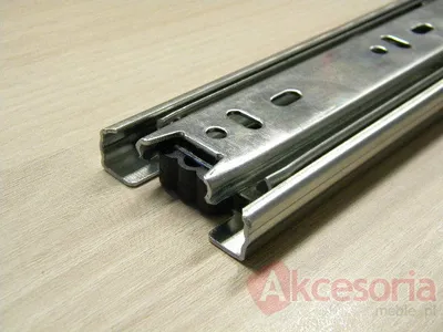 Prowadnica PK04 dł 30 cm ocynk biały, 100%  wysuw, 45kg