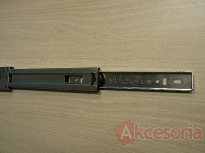 Prowadnica PK04 dł 30 cm ocynk biały, 100%  wysuw, 45kg