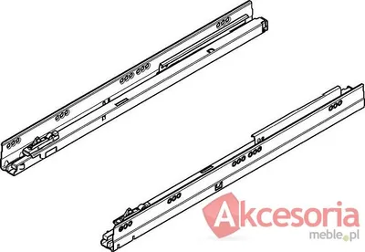 Tandembox PROWADNICE 578 Dł.27cm Wysuw 100% 30kg Hamulec