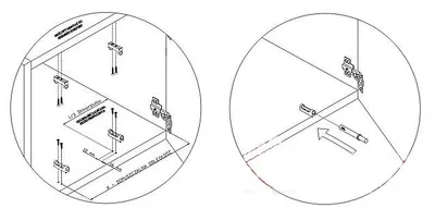Adapter do hamulca Airtic 32 do drzwi nakładanych - klon
