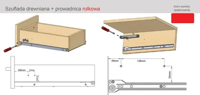 Hamulec do prowadnic rolkowych AirticBOX Slim - szary / kpl. 2 szt.