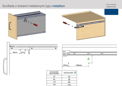 Hamulec do szuflad metalbox AirticBOX Slim - szary / kpl. 2 szt.