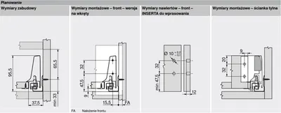 Szuflada TANDEMBOX ANTARO z hamulcem / wys. M=83 mm / dł. 45 cm / 30 kg / szary