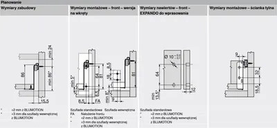 Szuflada METABOX / wys. M=86 mm / dł. 45 cm / 25 kg / wysuw 75% / kremowy