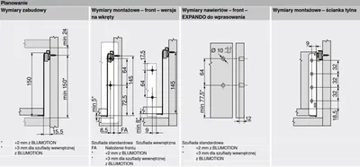 Szuflada METABOX / wys. H=150 mm / dł. 50 cm / 25 kg / wysuw 75% / kremowy