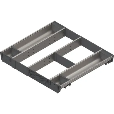 Wkład na sztućce robocze ORGA-LINE do Tandembox - inox / 60x50 cm 