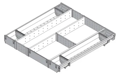 Wkład uniwersalny ORGA-LINE do Tandembox - inox / 60x55 cm 