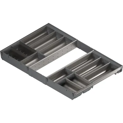 Wkład na sztućce ORGA-LINE do Tandembox - inox / 80x50 cm 