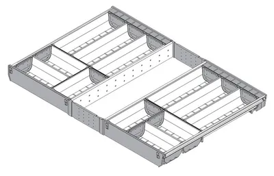 Wkład na sztućce ORGA-LINE do Tandembox - inox / 80x50 cm 