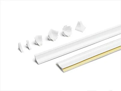 Zestaw kształtek do listwy COMPACT-LINE - aluminium / 12 szt. 