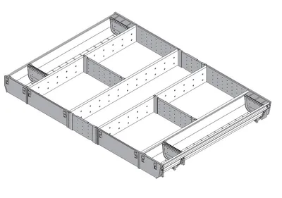 Wkład uniwersalny ORGA-LINE do Tandembox - inox / 80x50 cm 