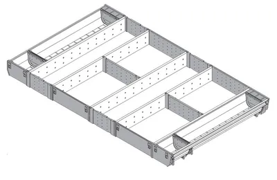 Wkład uniwersalny ORGA-LINE do Tandembox - inox / 90x50 cm 