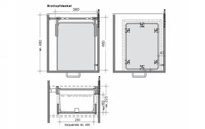 Pojemnik ceramiczny na pieczywo ( kamionka) Ritter 03EBT