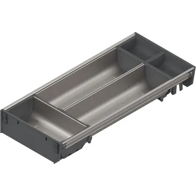 Wkład na sztućce ORGA-LINE do Tandembox - inox / 19.2x45 cm 