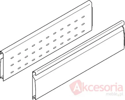 TANDEMBOX plus - BOXSIDE Z37H H=131mm Do Dł.55cm Szary