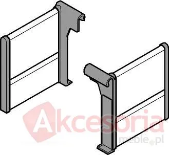 Orga-Line Listwa Podłużna Z43H100 Szara Do Listwy Z40H