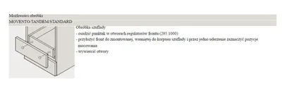 Punktak/znacznik Blum 65.2950 do regulatora frontu