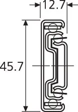 Prowadnica kulkowa DZ3832-DO / dł. 55 cm / 45 kg / wysuw 100%