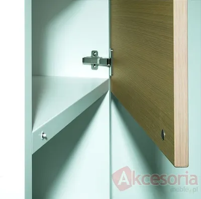 Magnetyczny zatrzask drzwiowy Push z płytką do drzwi drewnianych
