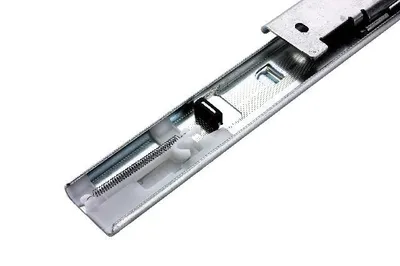 Prowadnica do mebli metalowych DZ7400-SC / dł. 65 cm / 39 kg / wysuw ponad 100% / montaż bagnetowy / samodomyk