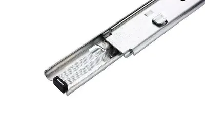 Prowadnica do mebli metalowych DZ7400-SC / dł. 65 cm / 39 kg / wysuw ponad 100% / montaż bagnetowy / samodomyk