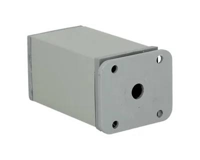 Nóżka kwadratowa z regulacją 4 cm / wys. 7.5 cm - aluminium