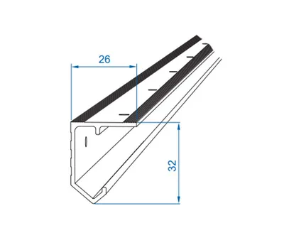 Zestaw SATURN ST15 do 1 drzwi przejściowych / dł. 150 cm / 45 kg