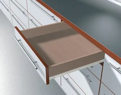 Prowadnica rolkowa 230E 70cm 25kg 75%wysuw Kremowo-Biała Blum