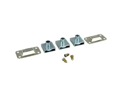 Zamek centralny przedni Siso - niklowany / L-800 / fi 19 mm / zaczep 13 mm