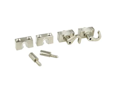 Zamek baskwilowy patentowy prawy Siso X-922 - niklowany / fi 19 mm / bez prętów