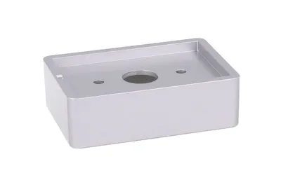 Nóżka prostokątna K041 - chrom mat lakier / wys. 2 cm