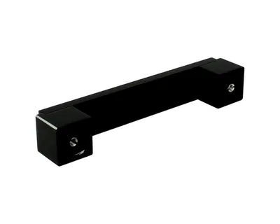Uchwyt Aluminiowy US48 Czarny-Połysk Z Przetarc. Rozst.128mm(W)