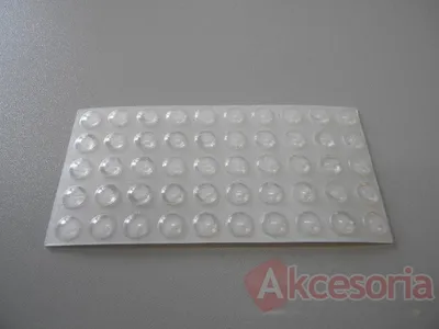 odbojnik na klej, wysokość: 1.5 mm średnica 8mm 1SZTUKA