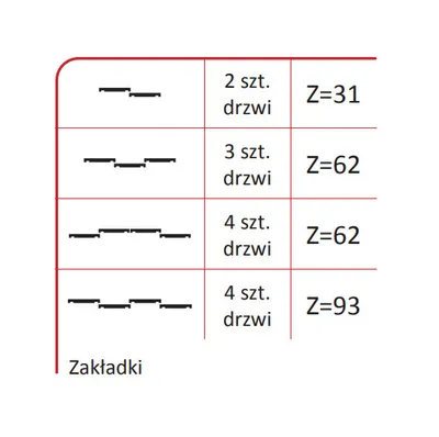 Rączka WENUS 18/P do drzwi przesuwnych - srebrny / dł. 270 cm