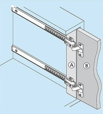 Prowadnica DZ1312-0040 Do Drzwi Chowanych Pionowych Accuride