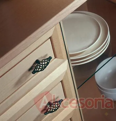 Gałka CAGE 1268 - czarny mat / 62 mm