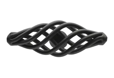 Gałka CAGE 1268 - czarny mat / 62 mm