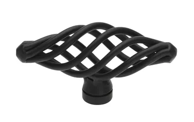 Gałka CAGE 1268 - czarny mat / 62 mm