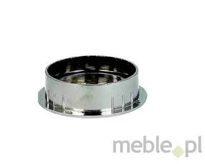 Przepust kablowy Siso plastikowy z gumką - chrom / fi 60 mm