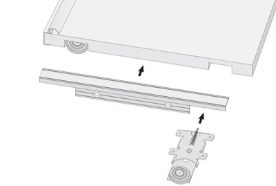 Kątownik L-17 do drzwi przesuwnych - srebrny / dł. 235 cm