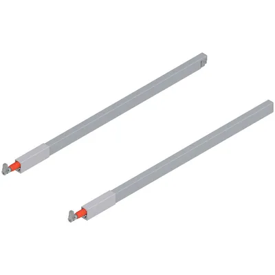 Reling podłużny kwadratowy TANDEMBOX ANTARO - szary / dł. 55 cm / kpl