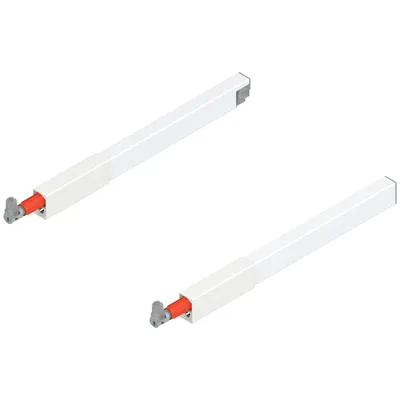 Reling podłużny kwadratowy TANDEMBOX ANTARO - jedwabiście biały / dł. 30 cm / kpl