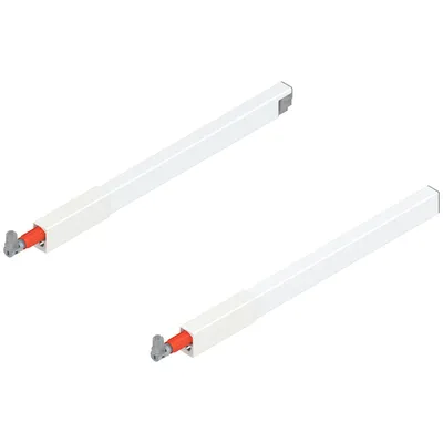 Reling podłużny kwadratowy TANDEMBOX ANTARO - jedwabiście biały / dł. 35 cm / kpl