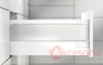 Reling podłużny kwadratowy TANDEMBOX ANTARO - czarny / dł. 40 cm / kpl