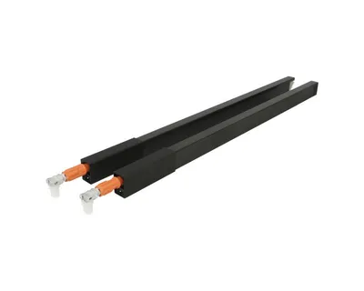 Reling podłużny kwadratowy TANDEMBOX ANTARO - czarny / dł. 65 cm / kpl